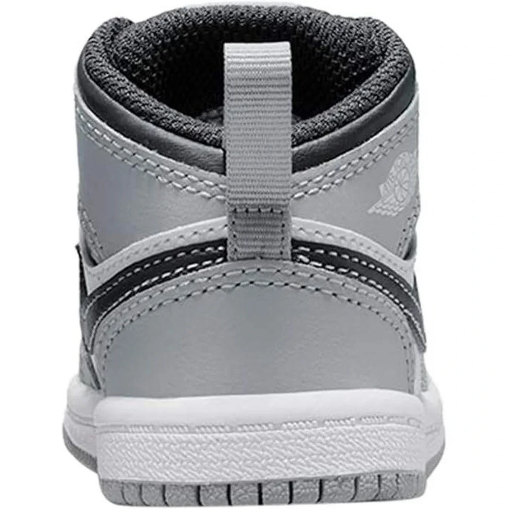 Nike Air Jordan 1 Mid‎ SE Basketball Shoes Sneakers Gray Black White Toddler